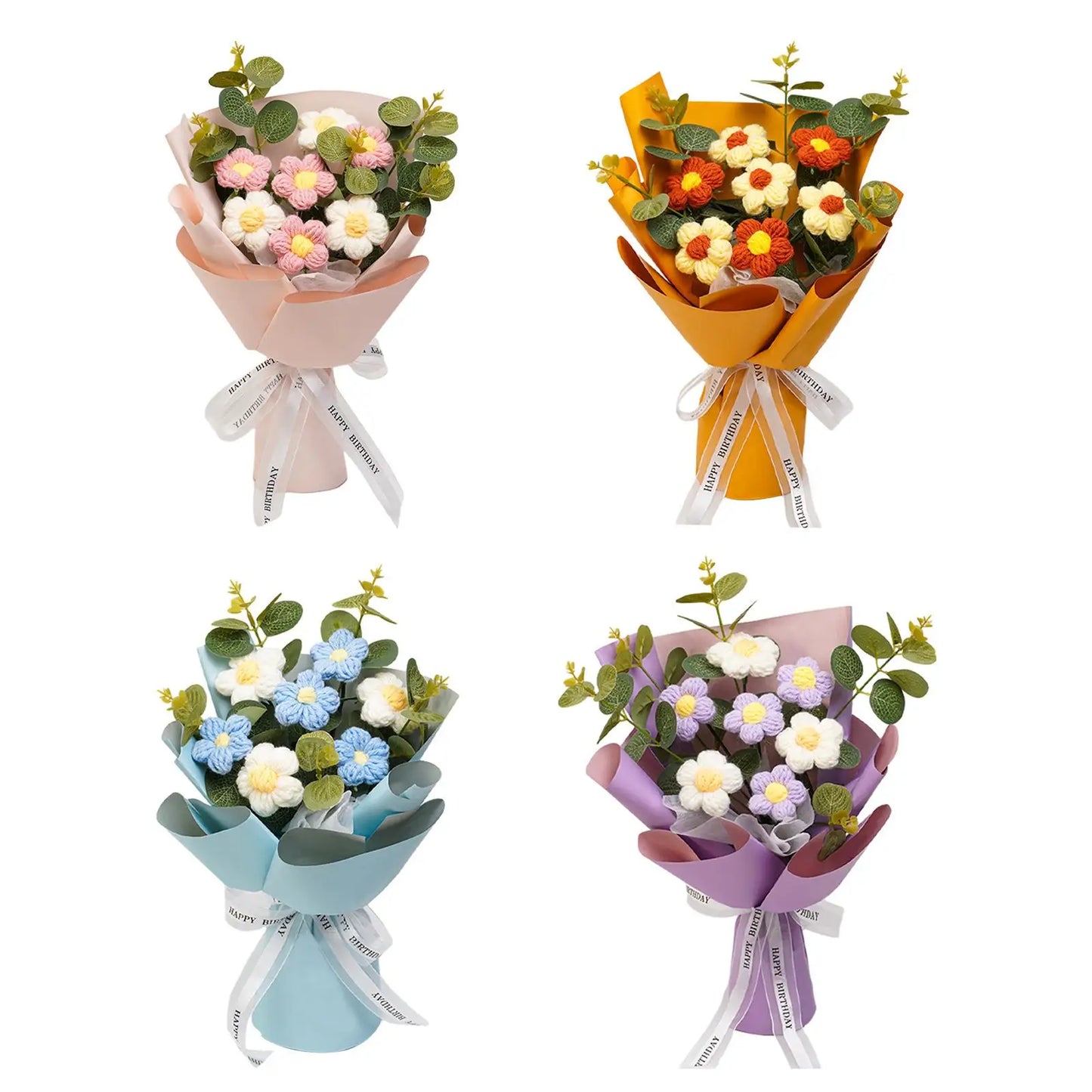 Labellys™ Crochet Flower Bouquet – Forever Gift Edition