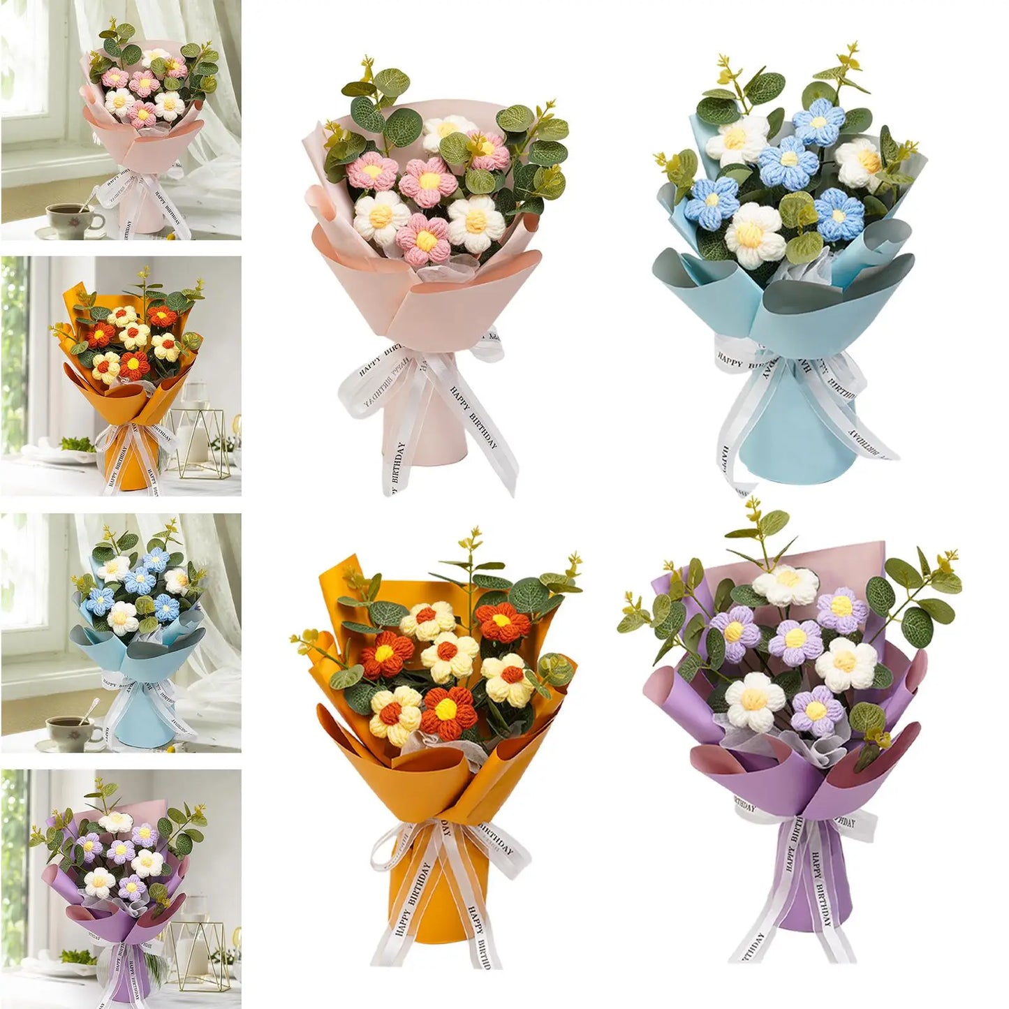 Labellys™ Crochet Flower Bouquet – Forever Gift Edition