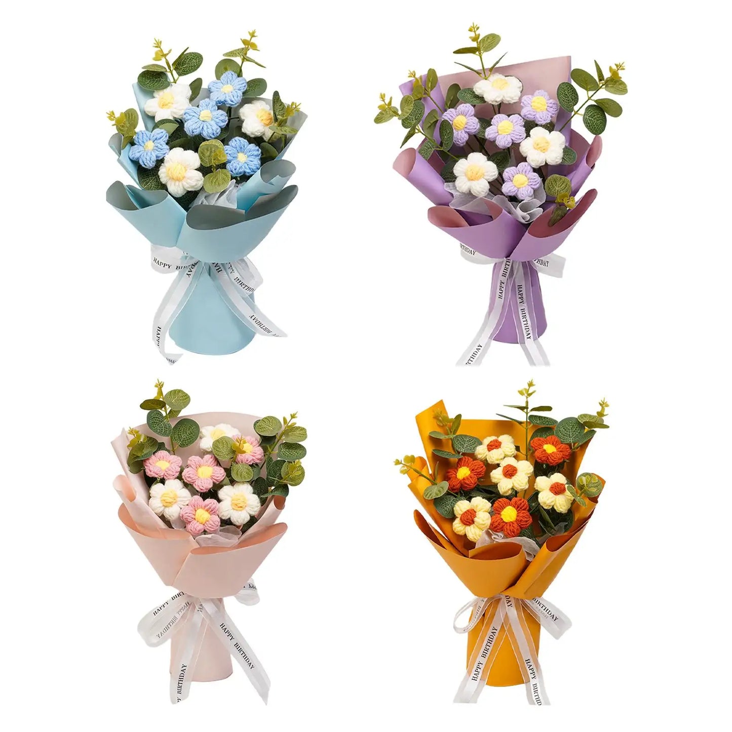 Labellys™ Crochet Flower Bouquet – Forever Gift Edition