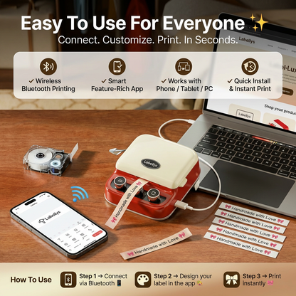 Labellys™ Ribbon Label Printer 🎀